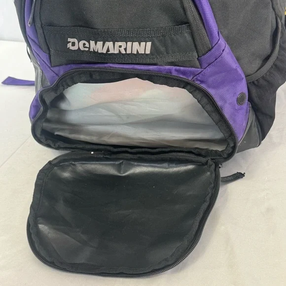 DeMarini Voodoo Baseball Softball Equipment Bag Backpack with Two Bat Sleeves - Picture 7 of 12